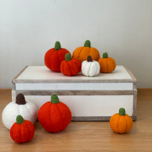 Load image into Gallery viewer, Felt Wool Decorative Pumpkins (18 pumpkins)