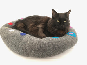 YOU ARE SPOTTED Wool Cat Cave | Cat Bed