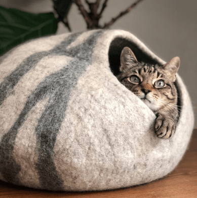 High quality handmade wool cat house 