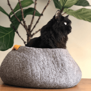 felt wool cat basket