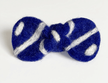 Load image into Gallery viewer, blue-wool-bow-tie